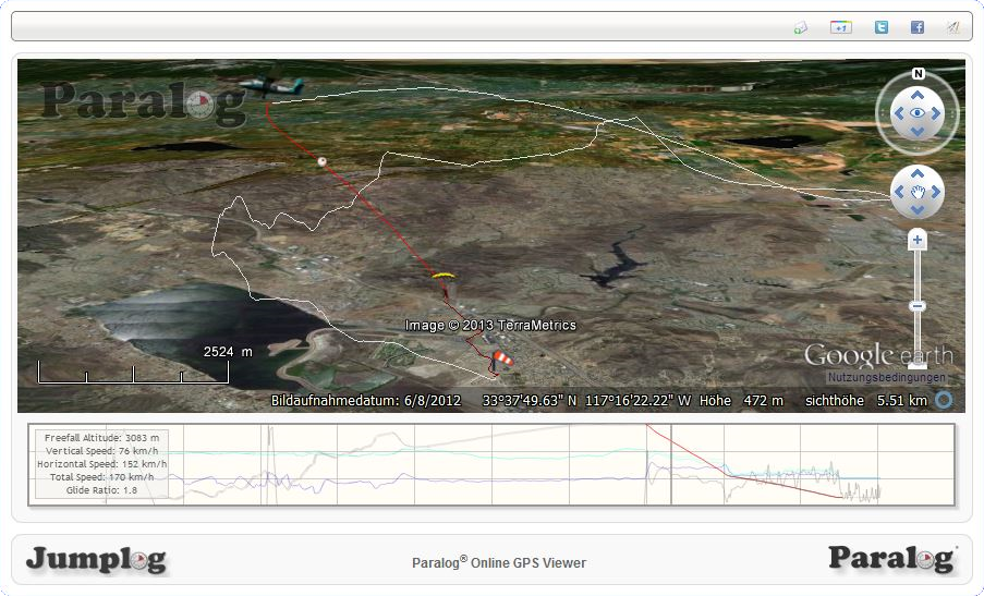 Paralog Online GPS Viewer - Interactive 3D View